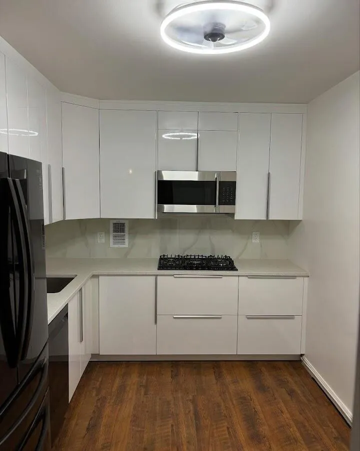 Renovated kitchen with quartz countertops in Madison